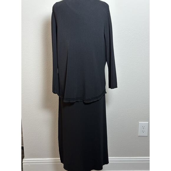 Studio Max Women’s Knit Two-Piece Dress & Sweater Black Size (L) - Picture 9 of 16